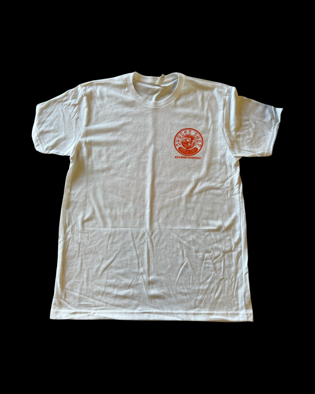 SS Orange Skull White Short Sleeve