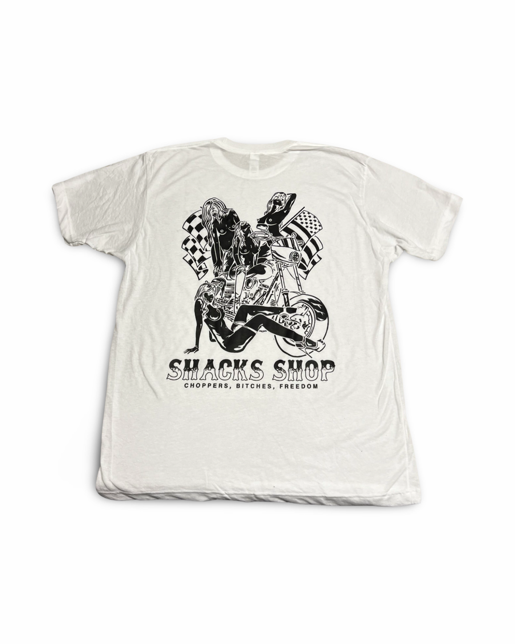 Chopper, Bitches, Freedom Short Sleeve Shirt